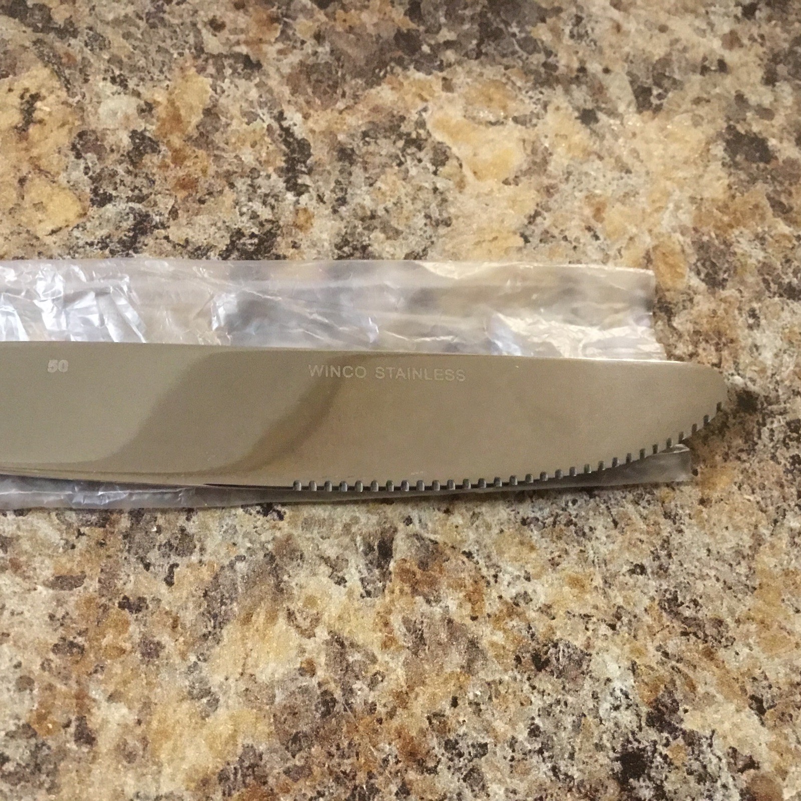 Winco 0030-08 Heavy Weight Stainless Steel Shangrila Dinner Knife - 1 Doz NIB