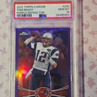 2012 Topps Chrome - Tom Brady #220 Purple Refractor /499