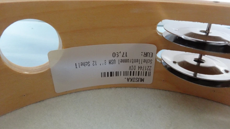 Schöne Schellentrommel/Tamburine - 12 Schellen - NEU - Bild 4 von 4