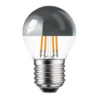 Led Filament Kopfspiegel Tropfen 4W = 40W E27 Silber Kvs Kugel Warmweiß 2700K
