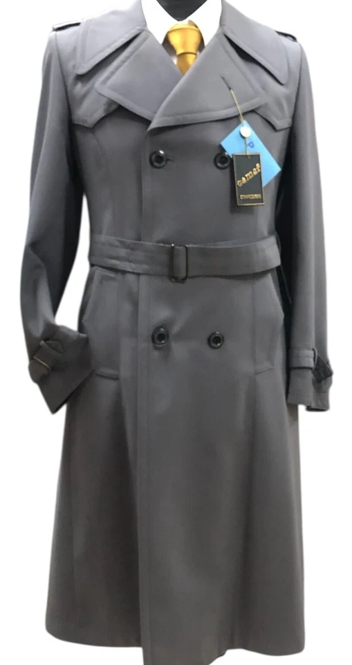 TRENCH-Impermeabile-Soprabito Doppiopetto uomo "CAMAF" VINTAGE-prezzo-70% - Immagine 2 di 4