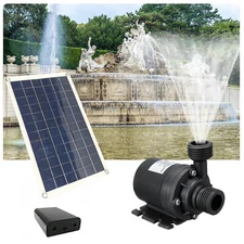 50W Solar Power Fountain Submersible Floating Water Pump Garden Pool 800L/H