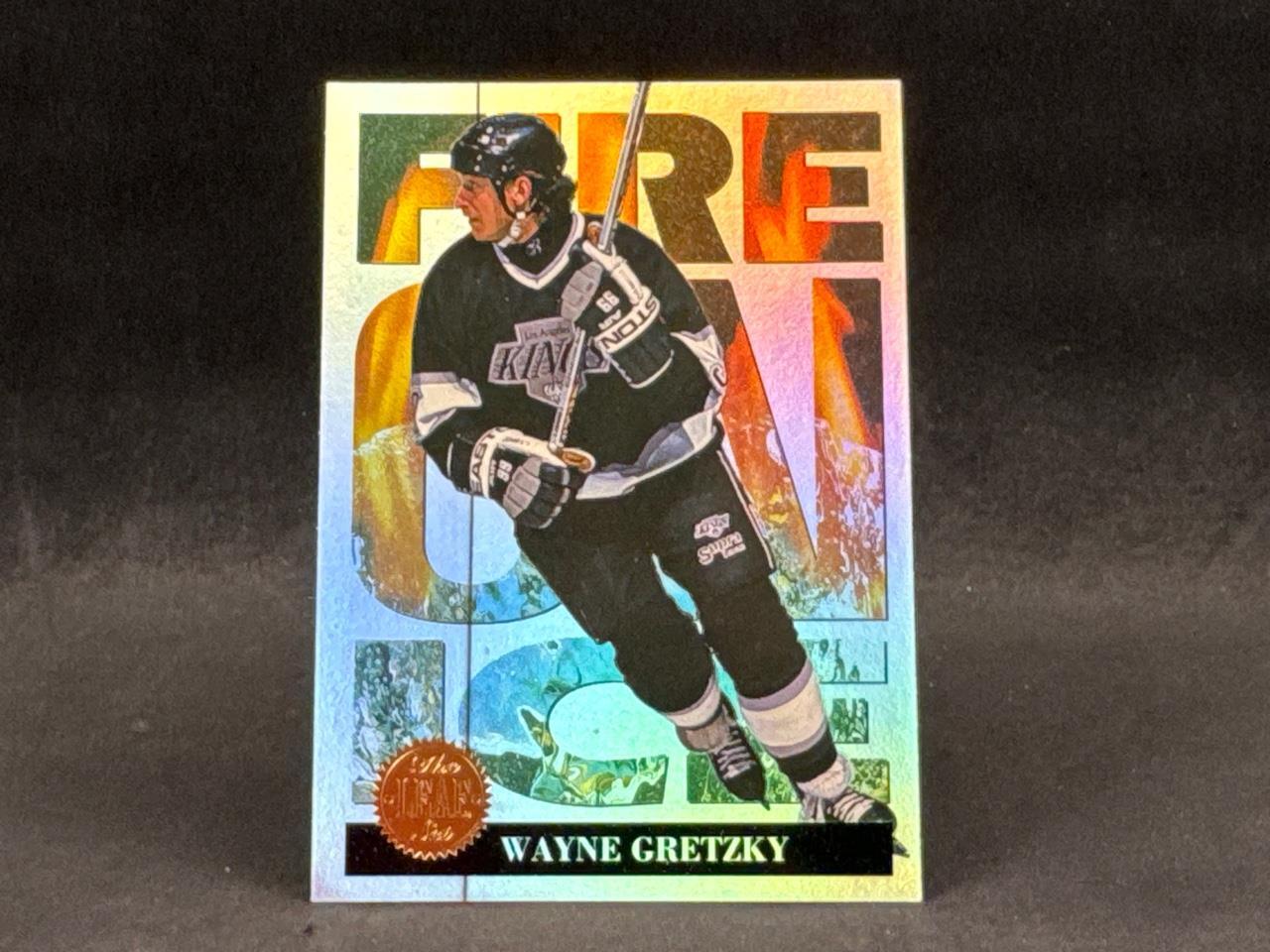 1994-95 DONRUSS LEAF HOCKEY WAYNE GRETZKY #4 FIRE ON ICE LOS ANGELES KINGS