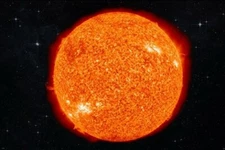 GLOWING SUN POX MARKS educational poster 20x30 DAZZLING scientific IMAGE