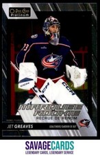 2023-24 O-Pee-Chee Platinum Marquee Rookies Jet Greaves RC #237 Columbus Blue