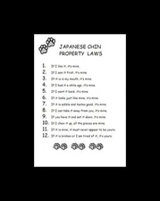 Japanese Chin - CUSTOM MATTED - Dog Art Print - P/L