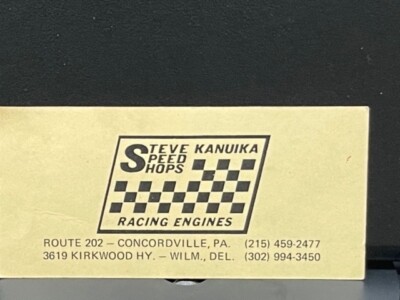 NHRA VRHTF VINTAGE RARE TIME SLIP- BUSINESS CARD MAPLE GROVE DRAGWAY EX COND