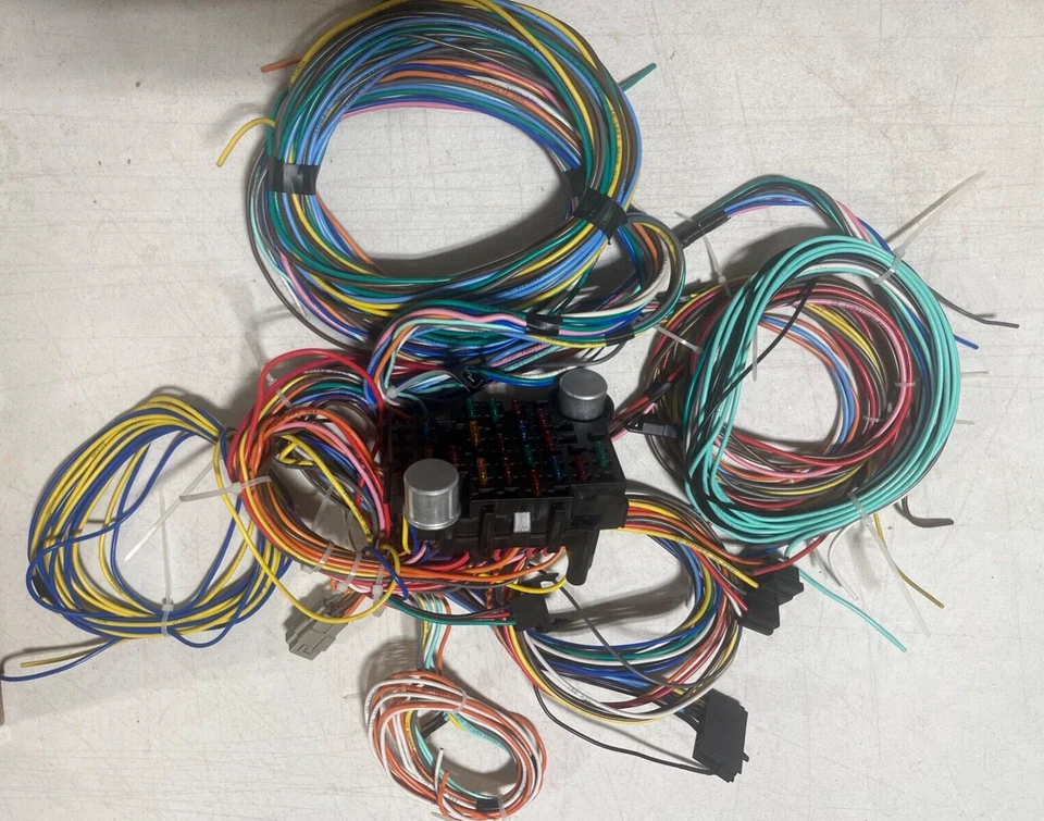 Pontiac Buick 22 1946-63 circuito completo debajo del tablero arnés de cableado actualización 12 V Foto 2 de 4