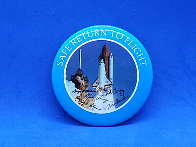Nasa Pin Button Safe Return To Flight NASA Space Pin Pinback Button 2 1/4