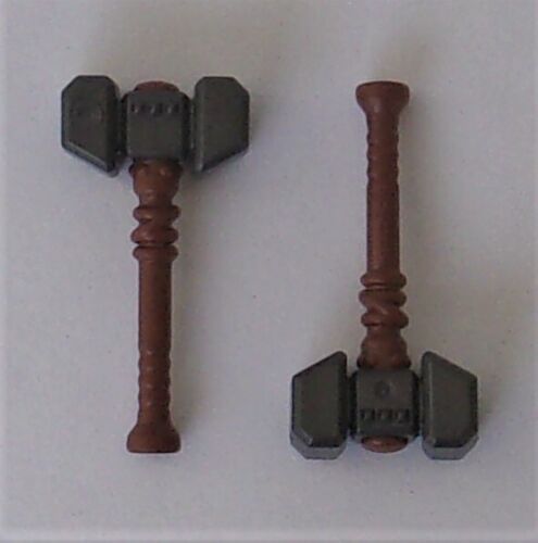 Playmobil  2 x Thor's Hammer's  Viking/Dwarf/Knights  Good Condition - Picture 1 of 1