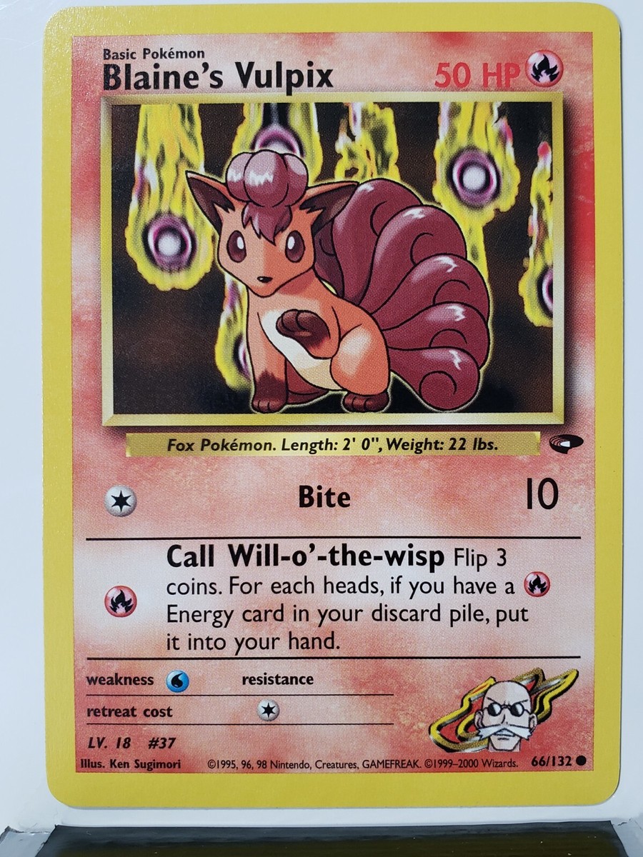 【PSA10】カツラのロコン/Blaine's Vulpix 旧裏 Blaine's Vulpix No 037 Japanese Gym Hero Pokemon Card Japan