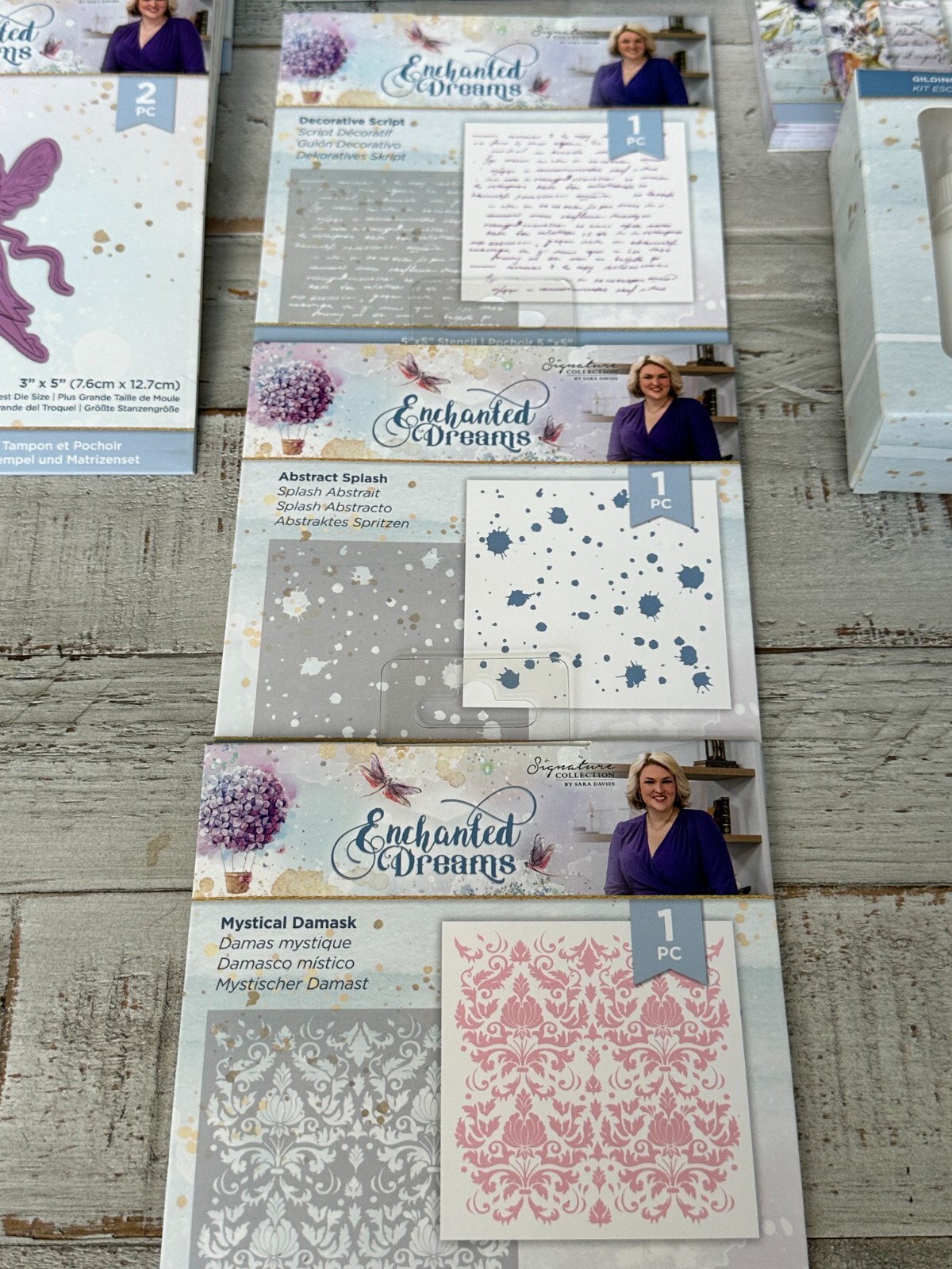Sara Davies Signature Collection Enchanted Dreams Kit Stamp and Die NEW