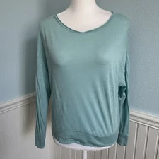 Vince Boatneck Long Sleeve Slub Pima Cotton Shirt Aria Size XS EUC