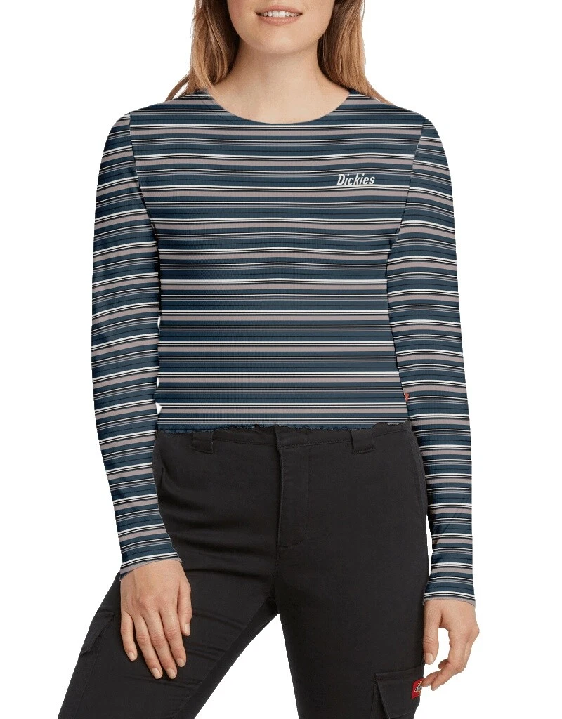 Camisetas a rayas de algodón Dickies para Mujeres