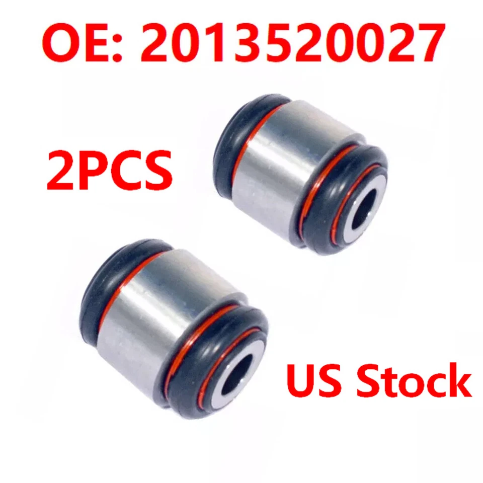 Buje de brazo de control trasero inferior exterior trasero de 2 piezas apto para Mercedes-Benz Stock de EE. UU. Foto 2 de 4