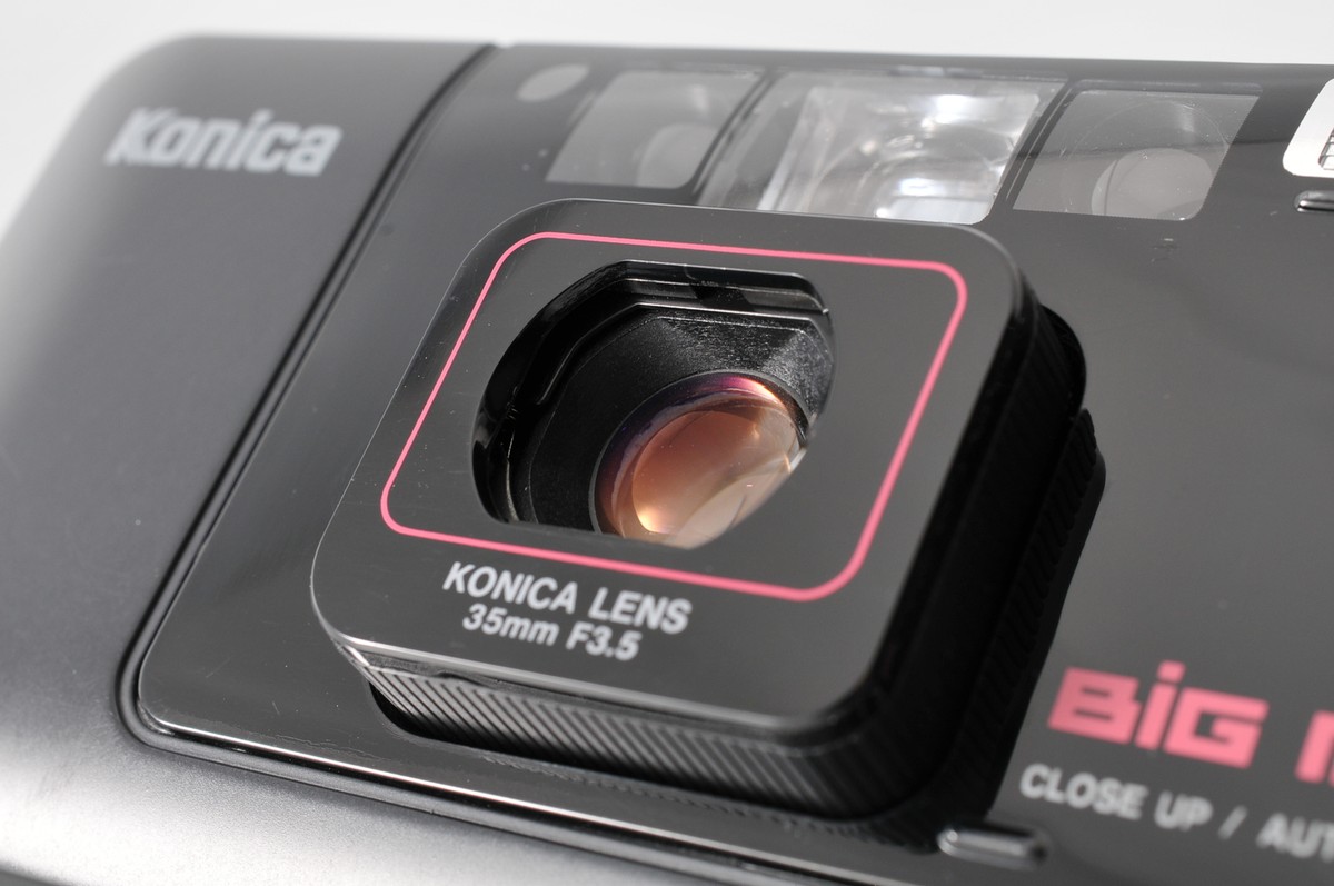 Near MINT]Konica Big Mini A4 Black Point & Shoot 35mm Film Camera