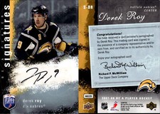 2007-08 Be A Player Signatures #SDR Derek Roy AUTO - NM-MT