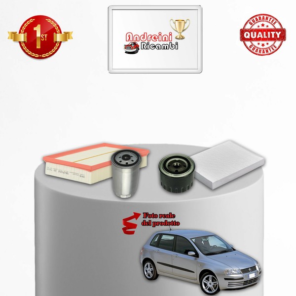 Set Service 4 Filter Fiat Stilo 1.9 JTD 85KW 115CV Von 2001->-image