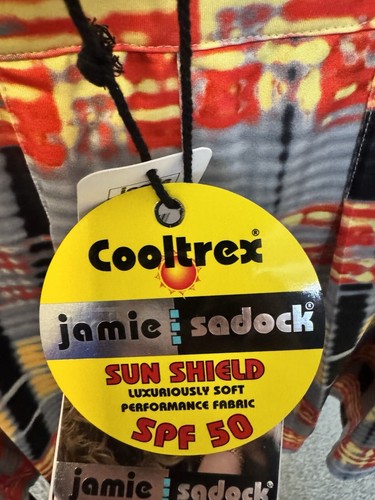 Gonna corta Jamie Sadock taglia XXL tie dye atletica plissettata zip tasca SPF 50 nuova con etichette - Foto 7 di 9