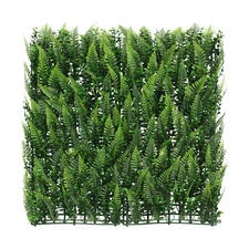 20"x20" Artificial Faux #10 3D Mixed Panel Leaf Privacy Fence Screen Decor Hedge