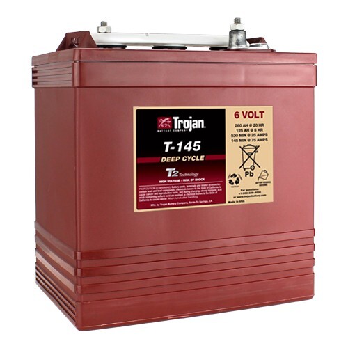 T145 Trojan T145 6 Volt, 260 AH Deep Cycle Battery - 2 Pack | eBay