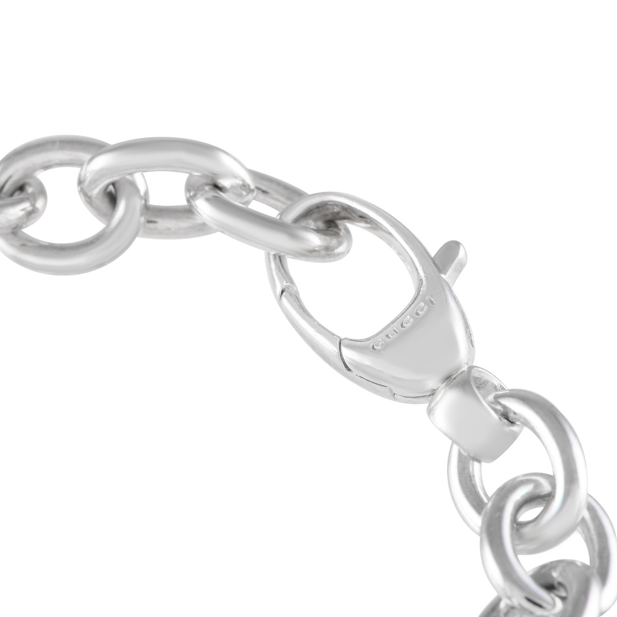 Gucci Silver Heart Chain Bracelet GU04-071924 | eBay