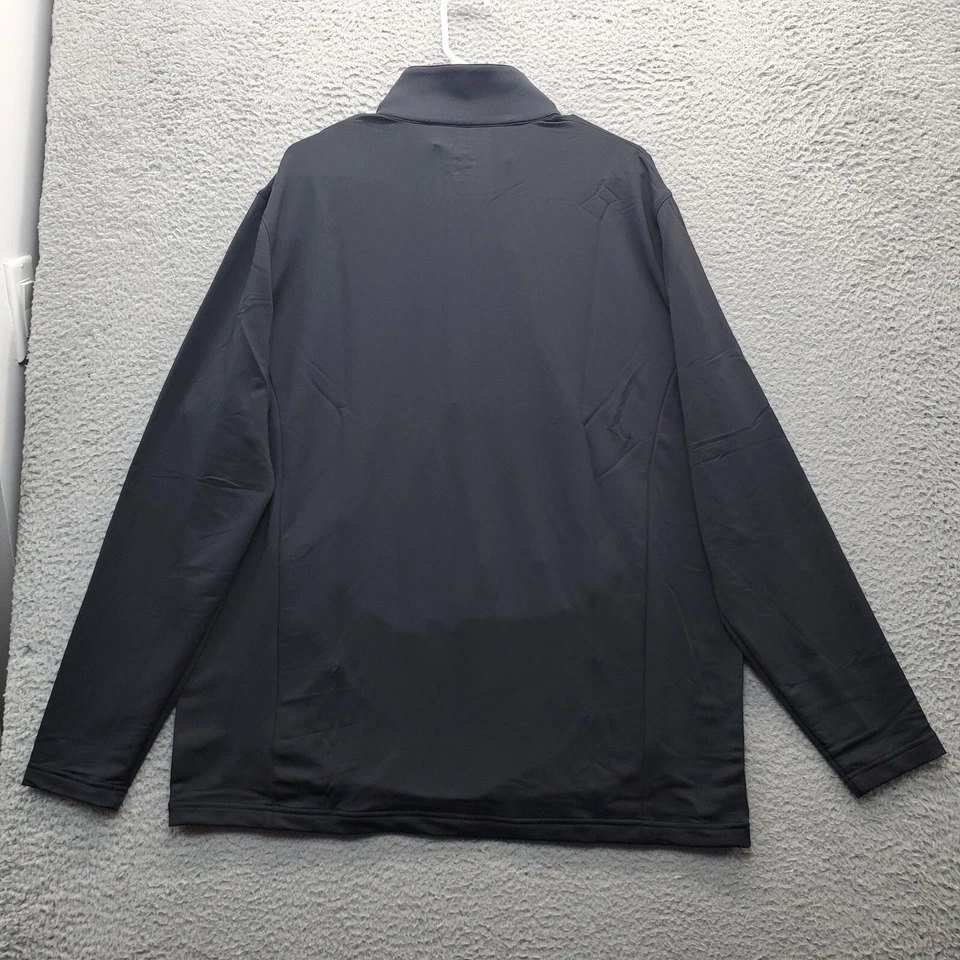 Ahead Jacket Mens XL Black Mock Neck Quarter Zipper Golf Performance Stretch - Image 2 of 4