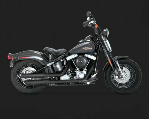 Silencieux et déflecteurs noirs Pour Softail pour système d'échappement