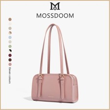 MOSSDOOM Bag PU leather Square Shoulder For Women Simple Korean Fashion Pink