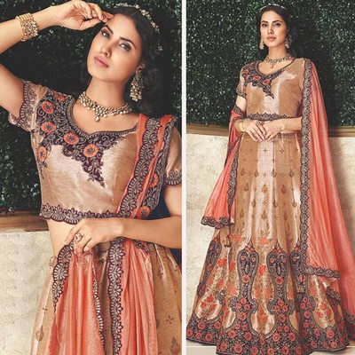 silk lehenga choli with dupatta