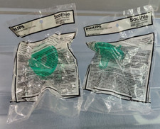 LOT OF 2 PHILIPS SOOTHIE NEWBORN PACIFIER 0 TO 3 MONTHS 989805607151 GREEN BINKY