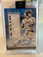2023 Topps Luminaries Baseball Juan Soto Home Run Kings Relic Auto 1/10 SSP
