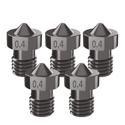 5 Stück V6 Nozzle Gehärtetem Stahl Düse 04MM 3D Drucker Hardened Steel V6 Ext...