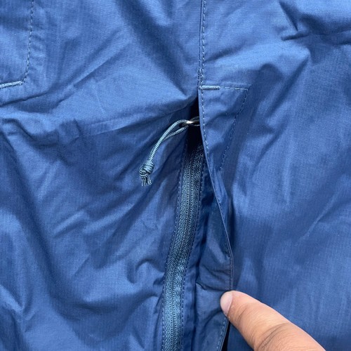 Giacca antipioggia North Face uomo XL Dryvent blu impermeabile con cappuccio grigio oca vodka - Foto 7 di 20