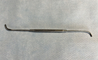 Jarit 400-276 Double-Ended Roger Elevator, 3mm Curved Tips, 8-1/4'' Length, ENT