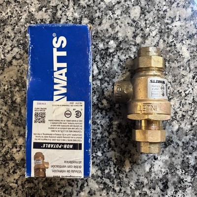 Watts 1/2'' 9D-M3 0950053 dual check valve with atmospheric vent New No Box 