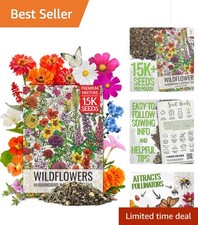 23 Varieties Pollinator Attracting Flower Seeds in Resealable 1 Ounce Package 227.52 per gallon