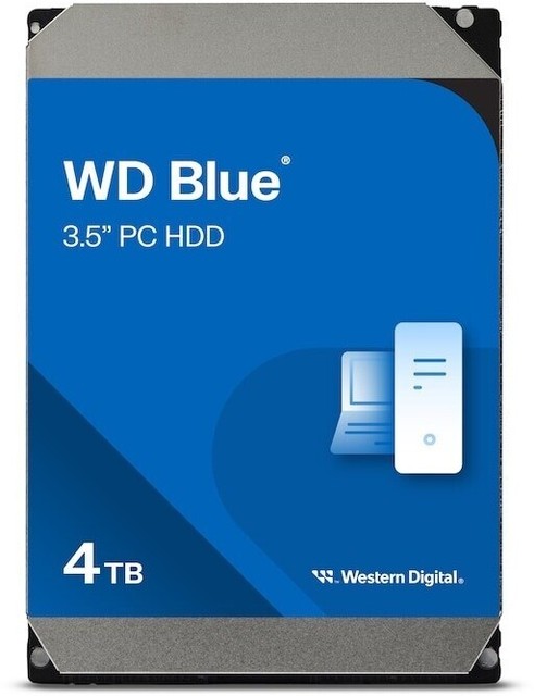 Western Digital WD Blue 4TB Hard Disk Interno 3.5" 5400 RPM SATA 128MB WD40EZZX