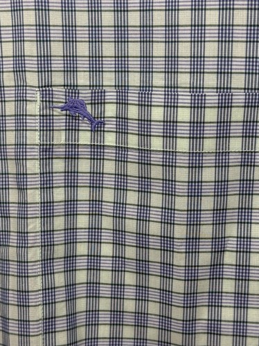 Tommy Bahama The Newport Coast Mens Large Green Blue Check Long Sleeve Button Up - Picture 4 of 9