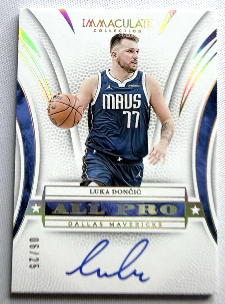 2024-25 Panini Immaculate Basketball LUKA DONCIC ALL PRO AUTO 6/25 #PL-LUK