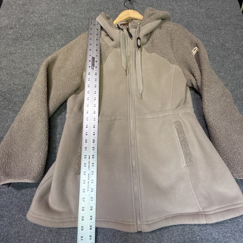 Koolaburra by UGG Fleece Sherpa Zip Hoodie Jacke LARGE Beige Kapuzenmantel - Bild 4 von 10