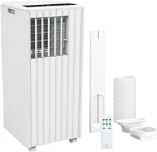 8000 BTU Portable Air Conditioner w/ Dehumidifier & Remote White