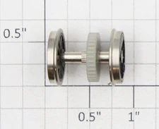 Roundhouse 22052 HO Geared Driver Wheel Set with Nickel Rim