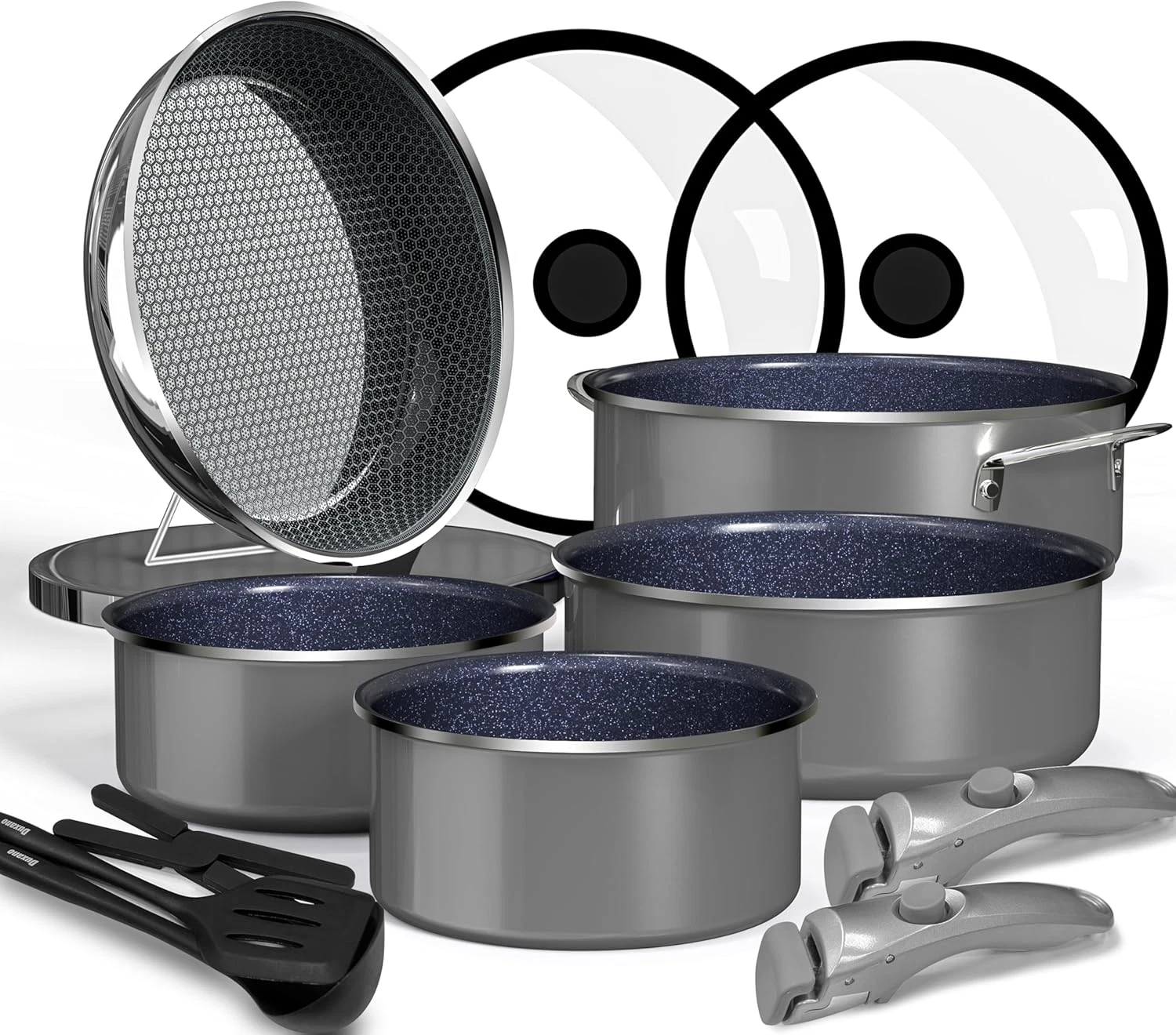 Pro Non-Stick Pots and Pans Set for Effortless Cooking