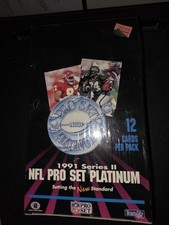 1991 PRO SET PLATINUM NFL FOOTBALL CARDS SERIES 1 BOX 36 PACKS FACTORY SEALED