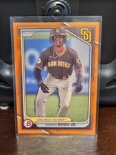 2024 Bowman Prospects Homer Bush Jr. #BP-87 Orange Border /25 San Diego Padres