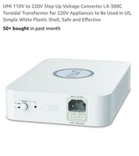 Umi 300W 110V To 220V Voltage Converter   Dual-Outlet Step-Up Transformer