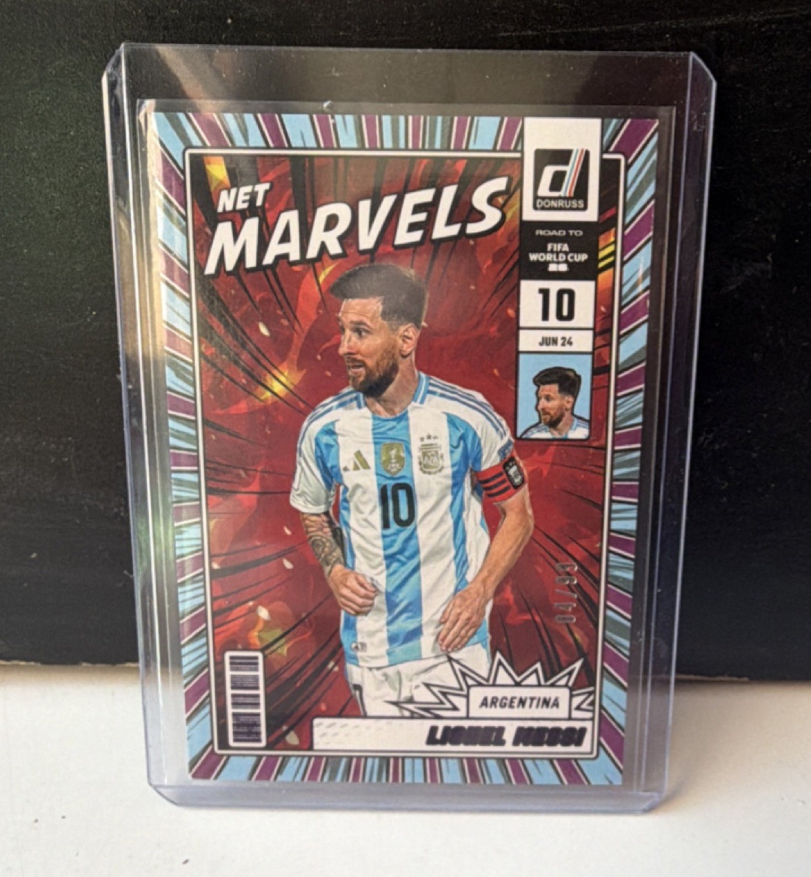 Donruss Net Marvels Lionel Messi Argentina FIFA World Cup Trading Card /99 