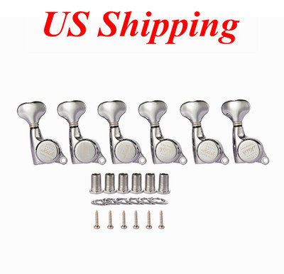 KAISH 18:1 Guitar Locking Tuners Machine Heads Tuning Keys for ST/TL Chrome