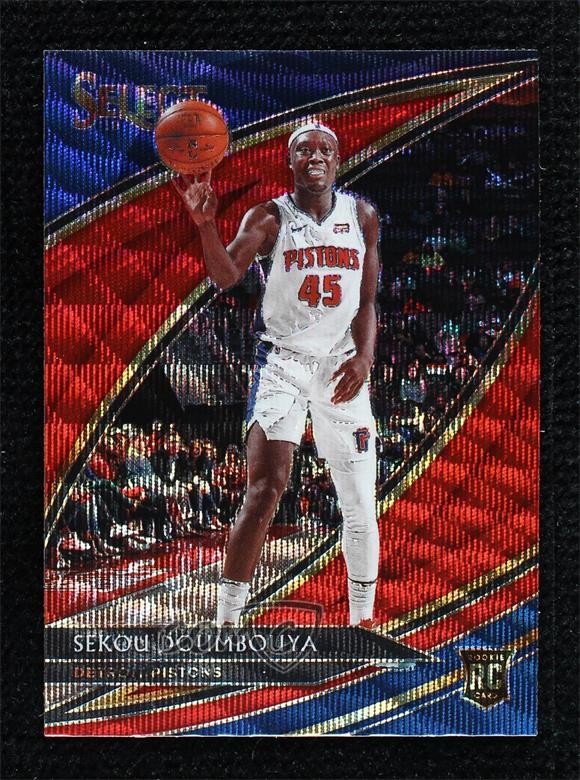2019-20 Panini Select Courtside Tmall Red Wave Prizm Sekou Doumbouya #285 t6p